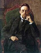 Osip Braz Portrait of Anton Pavlovich Chekhov oil painting artist